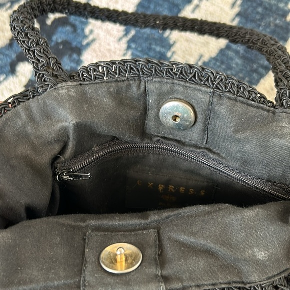 EXPRESS Mini Tote with Delicate Embroidery/Stitching - Picture 4 of 4